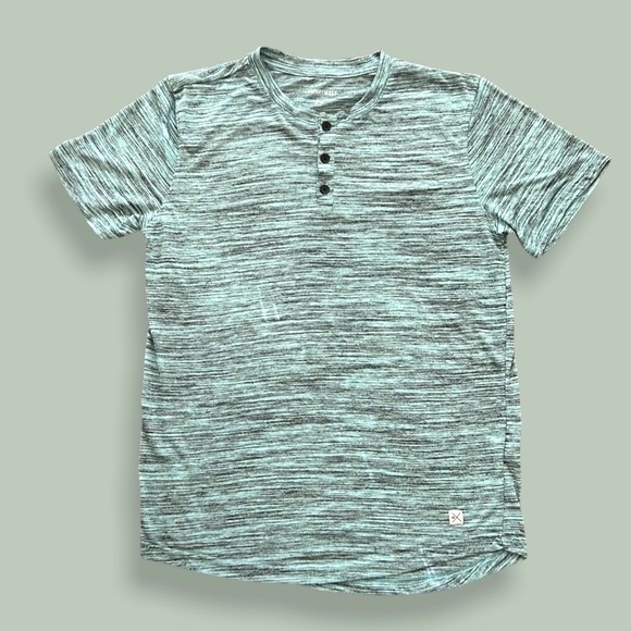 DepartWest boys heather green three button t-shirt - Picture 4 of 8